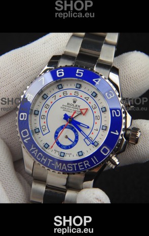 Rolex Yachtmater II Japanese Movement Replica Watch 44M Stainless Steel 
