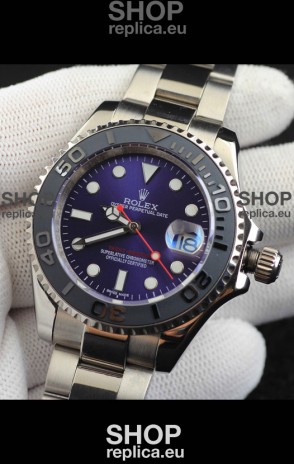 Rolex Yachtmaster Stainless Steel Japanese Replica Watch - 40MM - Blue Dial 