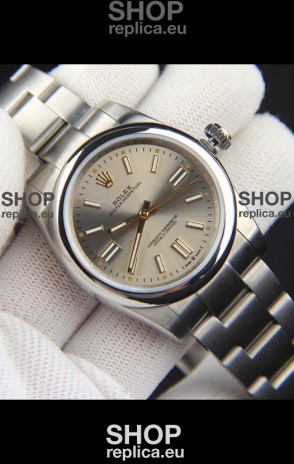 Rolex Oyster Perpetual Japanese Movement Replica Watch 36MM - Grey Dial