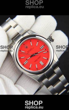 Rolex Oyster Perpetual Japanese Movement Replica Watch 36MM - Red Dial