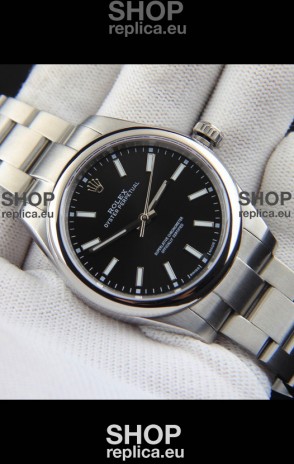 Rolex Oyster Perpetual Japanese Movement Replica Watch 39MM - Black Dial