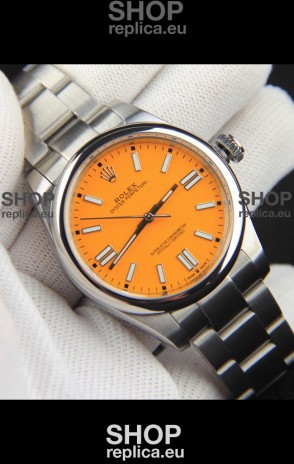 Rolex Oyster Perpetual Japanese Movement Replica Watch 41MM - Yellow Dial
