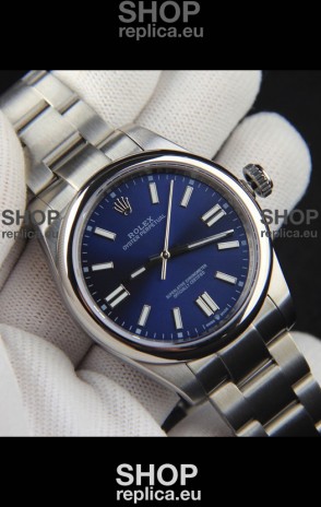 Rolex Oyster Perpetual Japanese Movement Replica Watch 41MM - Blue Dial