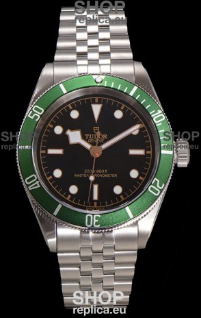 Tudor Black Bay Super Clone Harrods Edition Green Dial Swiss Replica Watch 