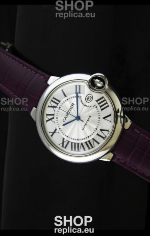 Cartier Ballon de Swiss Replica Automatic Watch in White Dial