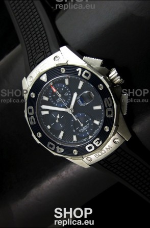 Tag Heuer Aquaracer Calibre 16 Swiss Watch in Dark Blue Dial