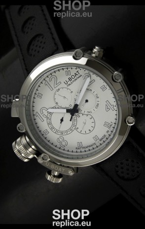 U-Boat Flightdeck Rattrapante Japanese Automatic Watch in Steel Casing