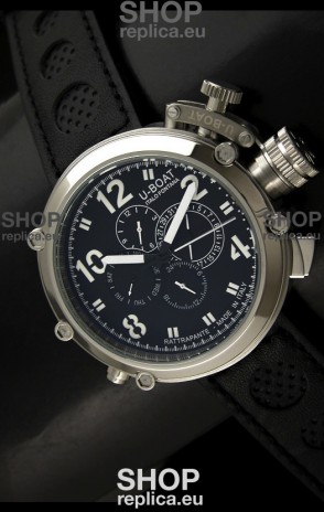 U-Boat Flightdeck Rattrapante Japanese Automatic Watch in Steel Casing