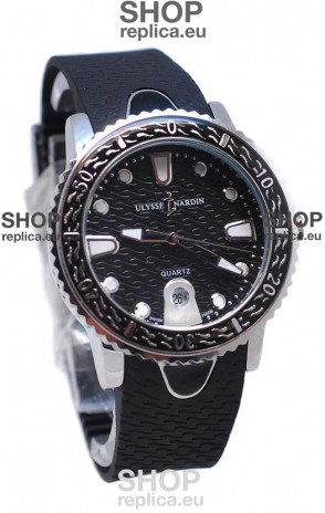 Ulysse Nardin Lady Diver Starry Night Replica Watch in Black Dial