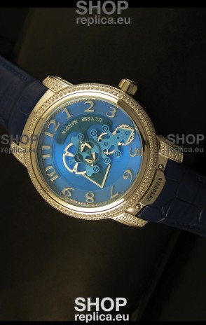 Ulysse Nardin Dual Escapement Japanese Watch in Blue Dial
