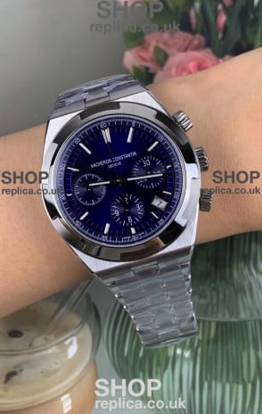 Vacheron Constantin Overseas Chronograph Blue Dial Super Clone Watch 