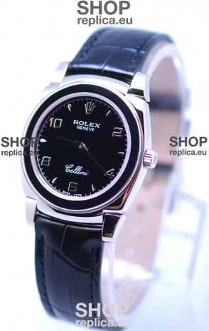 Rolex Cellini Cestello Ladies Swiss Watch All Black