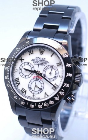 Rolex Daytona Cosmograph Project X Design Black Out Edition Swiss Watch in Pearl Dial
