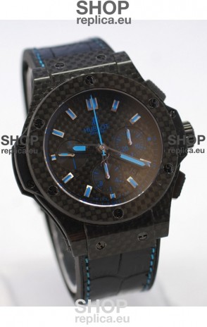 Hublot Big Bang All Carbon Swiss Replica Watch in Blue