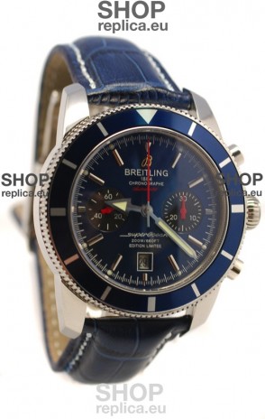 Breiting Superocean 1884 Chronograph Swiss Watch in Blue