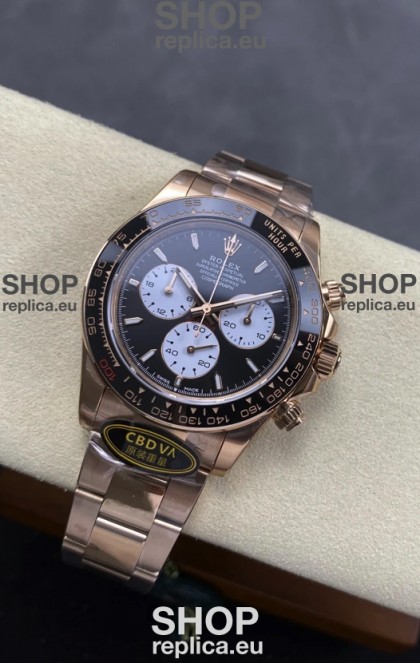 Rolex Daytona Super Clone 126525 Le Mans Edition Rose Gold Black Dial Original Cal.4132 Movement