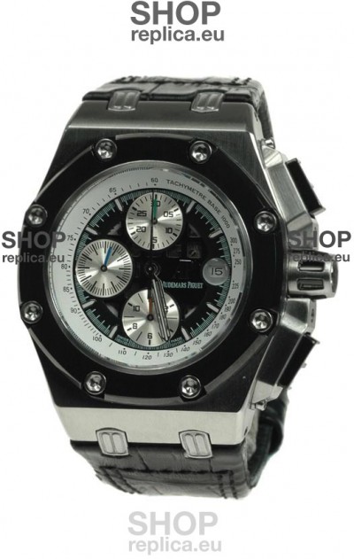 Audemars Piguet Royal Oak Offshore Rubens Barrichello Limited Edition Swiss Watch in Black Dial