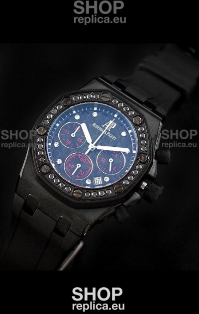 Audemars Piguet Royal Oak Offshore Lady Alinghi Swiss Watch in Blue Dial