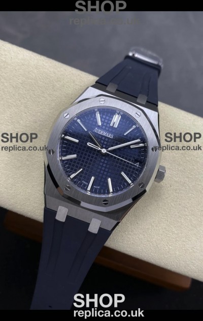 Royal Oak 15510 41mm Blue Dial Super Clone Watch 