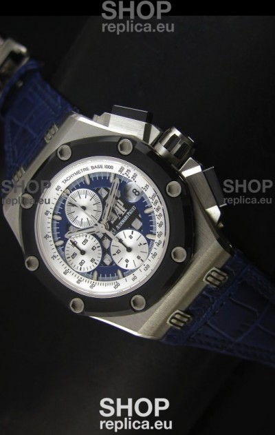 Audemars Piguet Royal Oak Offshore Rubens Barrichello Titanium Blue - 1:1 Mirror Replica