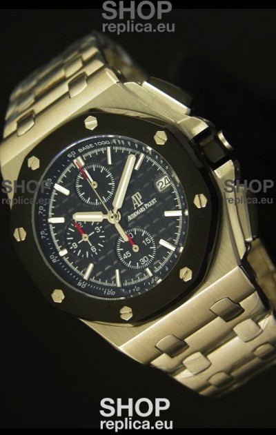 Audemars Piguet Royal Oak Offshore Watch in Black Dial - Steel Case
