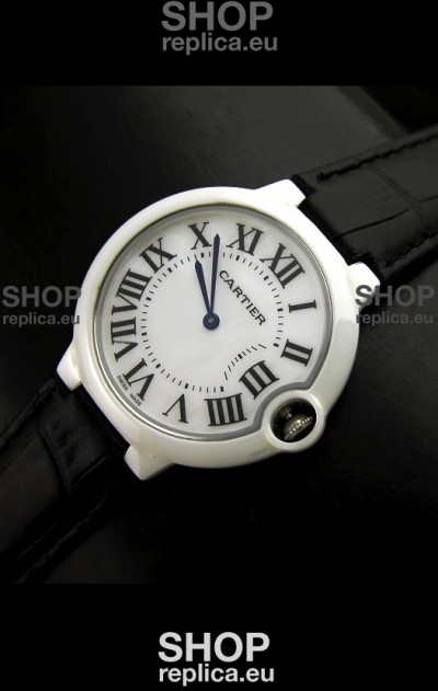 Cartier Ballon de Ladies Replica Watch in White Dial