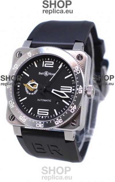 Bell and Ross BR 03 Type Aviation Brushed Steel Swiss Automatic Watch
