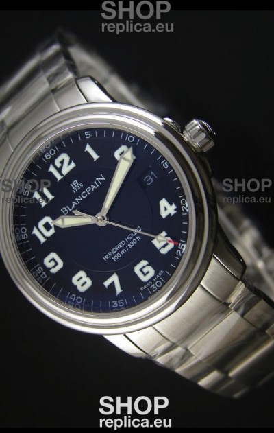 Blancpain Leman 2100 Military 100 Hours Watch in Black Dial - Original Citizen Movement