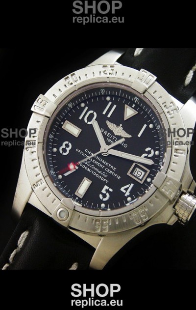 Breitling Avenger Seawolf Swiss Replica Watch in Black Dial