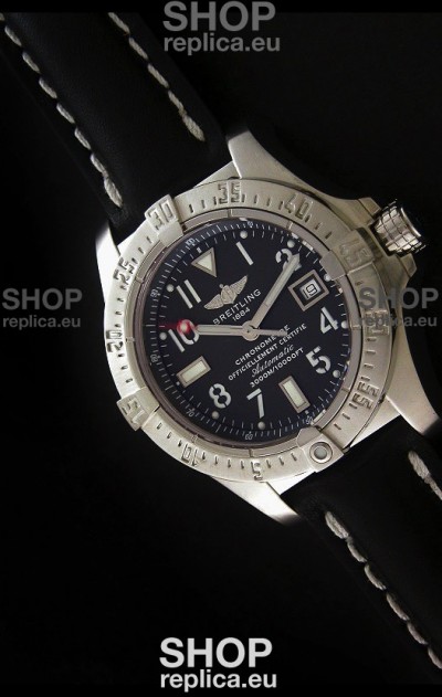 Breitling Seawolf Swiss Automatic Watch in Black Dial