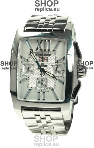 Breitling For Bentley Swiss Flying B Chronograph Steel Watch