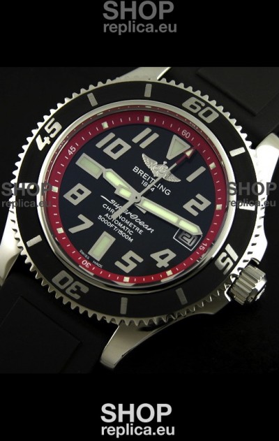 Breitling Superocean Swiss Replica Watch in Black Dial - Ultimate Mirror Replica