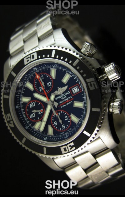 Breitling SuperOcean Abyss Swiss Chronograph Replica Watch - 1:1 Mirror Replica - 44MM Orange Markers