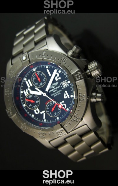 Breitling Skyland Avenger Swiss Replica Watch with PVD Coating - Mirror Replica