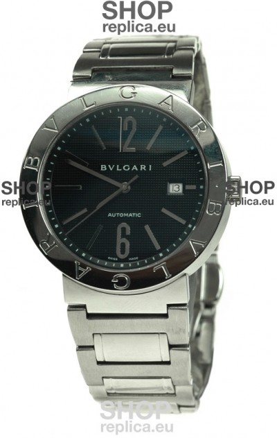 Bvlgari Automatic Swiss Replica Watch in Black Dial