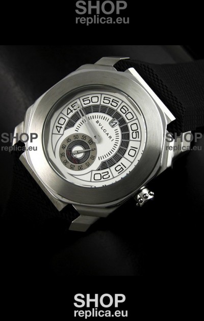 Bvlgari Gerald Genta Swiss Replica Watch in White Dial