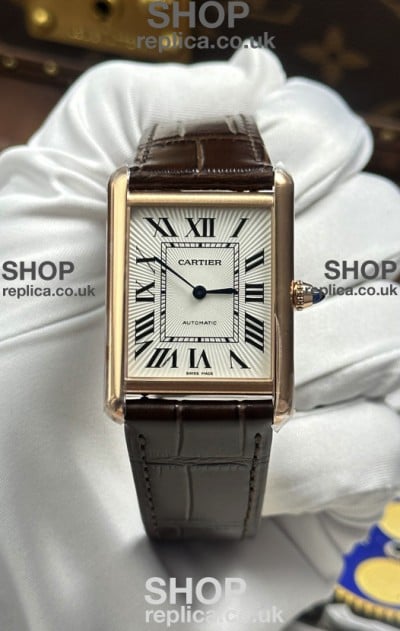 Cartier Tank Louis Automatic 27mm in Yellow Gold Super Clone Watch 