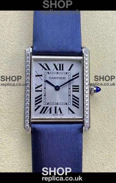 Cartier Tank Louis 25MM Swiss Quartz Movement Blue Strap 