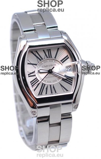 Cartier Roadster Swiss Ladies Swiss Watch in Silver Dial