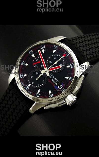 ChopardMille Miglia GTXL Swiss Replica Watch in Black Strap