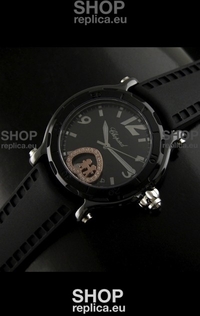 Chopard Limited Edition Swiss Replica Watch in Black Strap