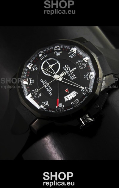 Corum Admiral's Cup Japanese Replica Watch in Black Dial