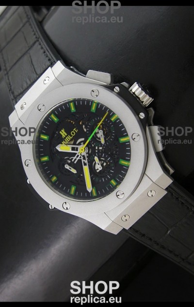 Hublot Big Bang Niemeyer Sandblasted Case Swiss Watch in Steel