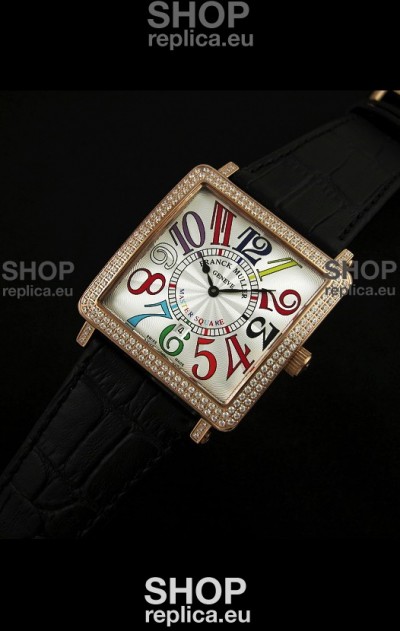 Franck Muller Master Square Swiss Replica Watch in White Dial