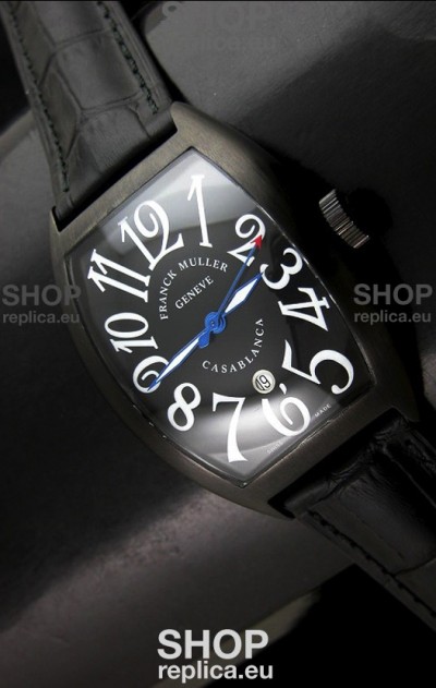 Franck Muller Casa Blanca Japanese Replica Watch in Black Dial