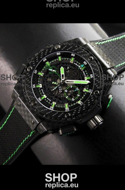 Hublot Big Bang Ayrton Senna Full Carbon Casing Swiss Watch 
