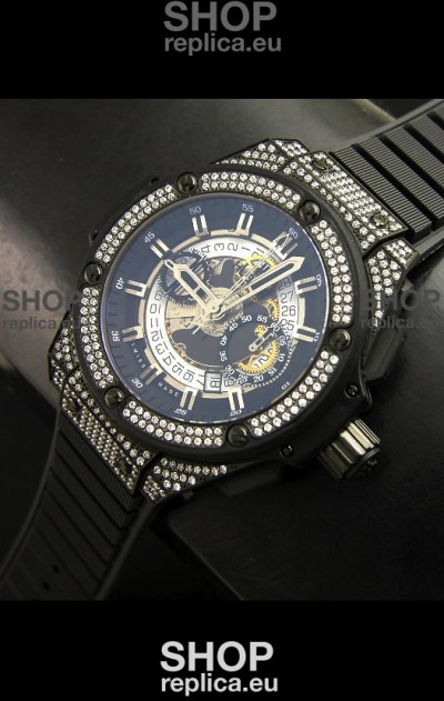 Hublot Big Bang King Power PVD Casing Watch with Diamonds