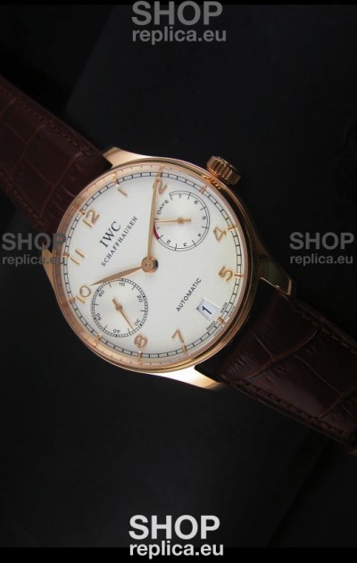IWC Portugieser IW500701 Swiss Automatic Watch in White Dial - Updated 1:1 Mirror Replica 