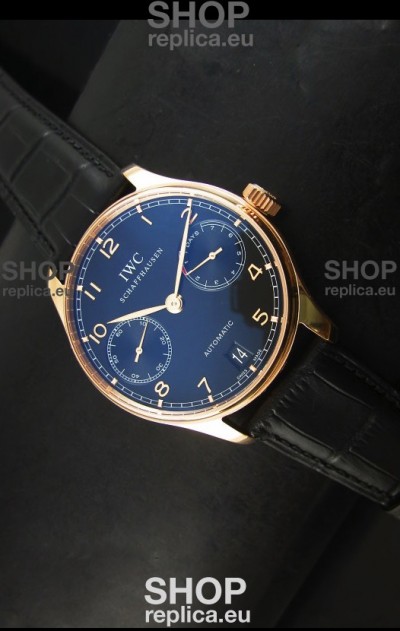 IWC Portugieser IW500702 Swiss Automatic Watch in Black Dial - Updated 1:1 Mirror Replica 