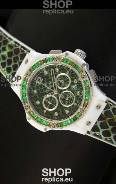 Hublot Big Bang BOA Bang Green Dial/Strap Watch 34MM